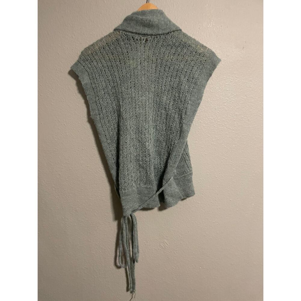 Vintage Forever 21 Womens Wrap Cardigan Medium Teal Mohair Blend Fairy Y2K NWT - Picture 4 of 8